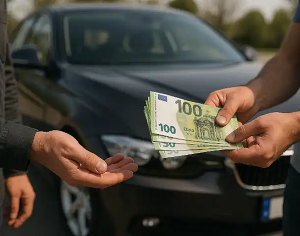 Barkauf eines Fahrzeugs beim vertrauenswürdigen Autoankauf in Soest.